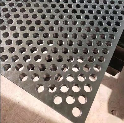SS304 ASTM AISI SS Steel Plate Stainless Punching Sheet 1500mm Round Hole