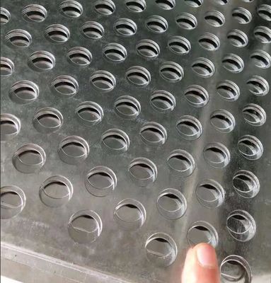 SS321 Stainless Steel Punched Plate 2mm Cold Rolled Round Hole ASTM AISI