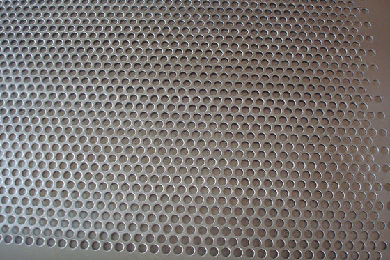 ASTM SS304H SS Steel Plate 3mm Cold Rolled Round Hole Punched Sheet AISI
