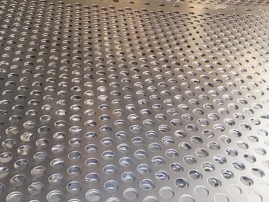 SS301 Stainless Steel Perforated Plate Round Hole ASTM Punched AISI
