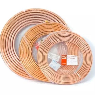 ASTM B280 Copper Tube Pipe Coil 3/8&quot; 50FT / Roll C10920 Cu