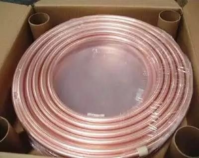 ASTM B280 Copper Tube Pipe Coil 3/8&quot; 50FT / Roll C10920 Cu