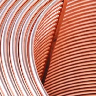 Air Conditioner Copper Tube Pipe Coil 6.35mm 1/4 Inch Round Polished Tube