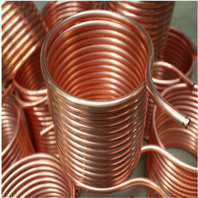 ASTM C12200 Bright Copper Tube Pipe Coil 150mm For Refrigeration Equipment