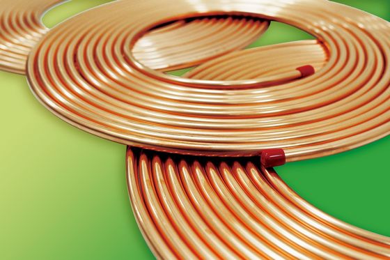 TU1 ASTM C10200 Copper Pipe Coil For Air Conditioning And Refrigeration