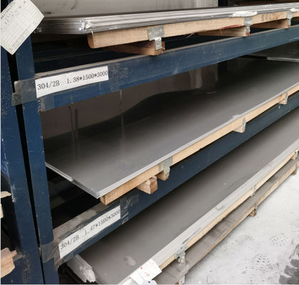 14 Gauge 304 Stainless Steel Sheet  4&quot; X 8&quot; Oxidation Resistance