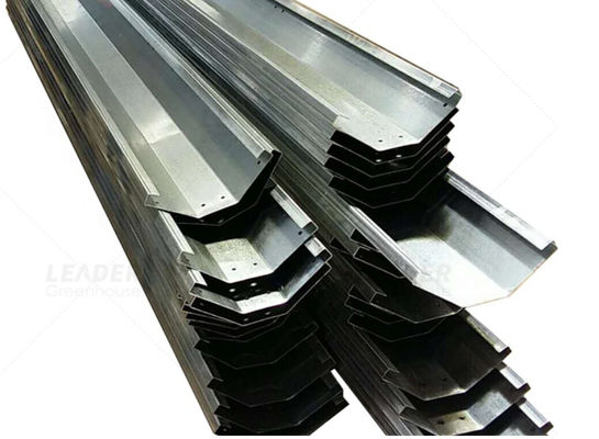 Greenhouse Galvanized Steel Rain Gutter Connected Commercial 2.0mm