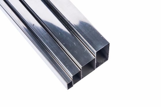 Hollow Stainless Steel Welded Tube ASTM A554 304 Square ERW 316 4mm